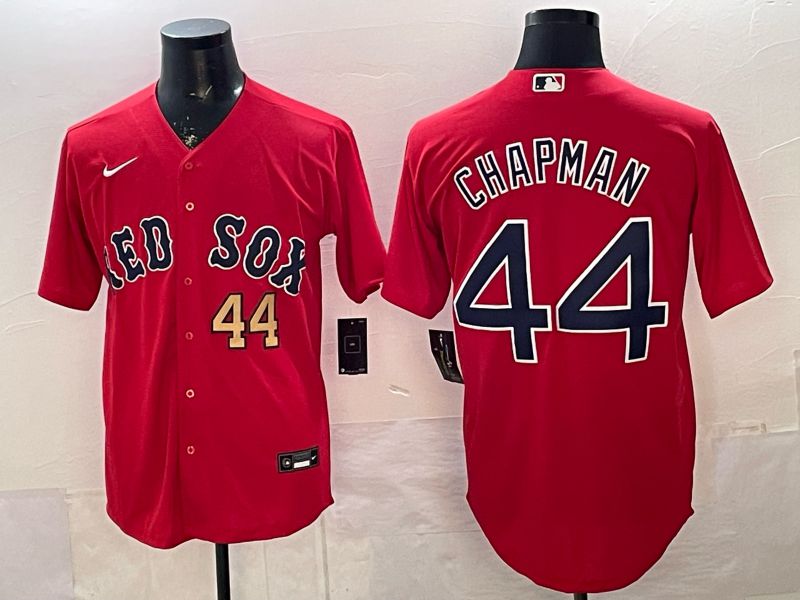 Men 2026 Boston Red Sox #44 Chapman Red Game Nike MLB Jersey style 002